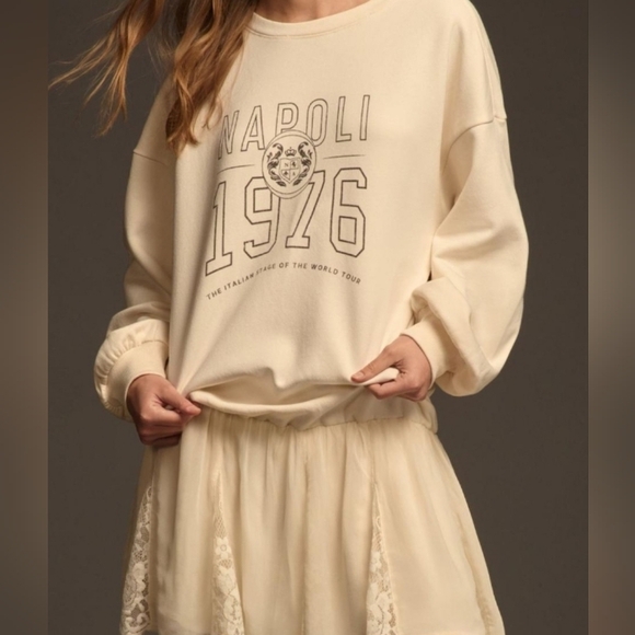 NWT Pilcro By Anthropologie Plus Sweatshirt Twofer Minidress Size XXL - Picture 1 of 7